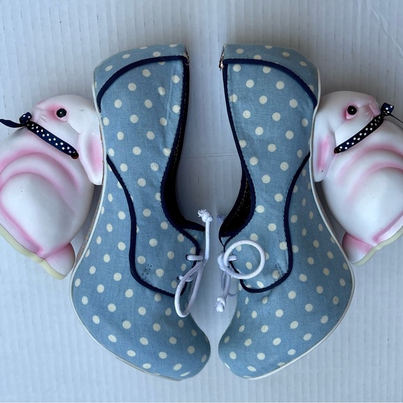 SOLD - Irregular Choice Flopsy Bunny Rabbit Statement Heels - Retro Polka Dot - Picture 5 of 9